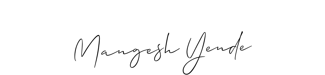 You can use this online signature creator to create a handwritten signature for the name Mangesh Yende. This is the best online autograph maker. Mangesh Yende signature style 2 images and pictures png