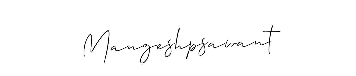 It looks lik you need a new signature style for name Mangeshpsawant. Design unique handwritten (Allison_Script) signature with our free signature maker in just a few clicks. Mangeshpsawant signature style 2 images and pictures png