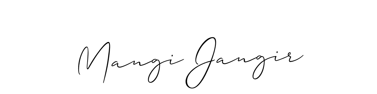 This is the best signature style for the Mangi Jangir name. Also you like these signature font (Allison_Script). Mix name signature. Mangi Jangir signature style 2 images and pictures png