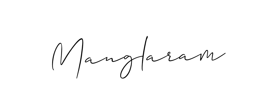 You should practise on your own different ways (Allison_Script) to write your name (Manglaram) in signature. don't let someone else do it for you. Manglaram signature style 2 images and pictures png