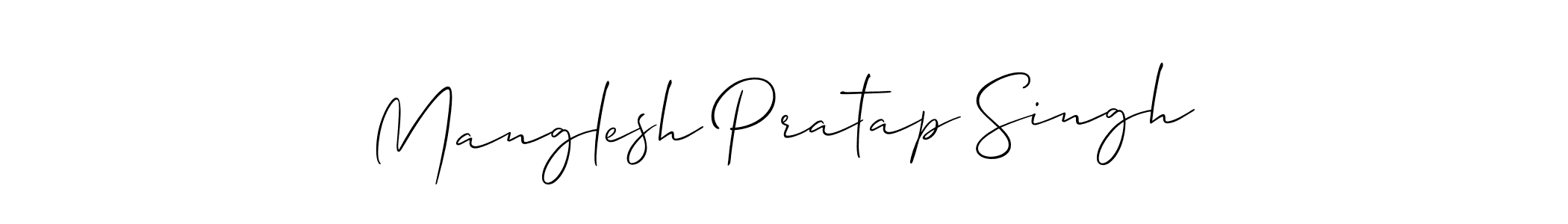 Also we have Manglesh Pratap Singh name is the best signature style. Create professional handwritten signature collection using Allison_Script autograph style. Manglesh Pratap Singh signature style 2 images and pictures png