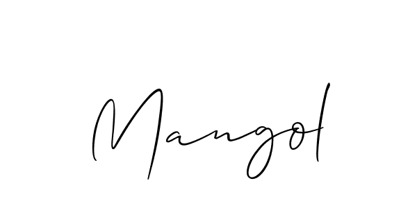 Best and Professional Signature Style for Mangol. Allison_Script Best Signature Style Collection. Mangol signature style 2 images and pictures png