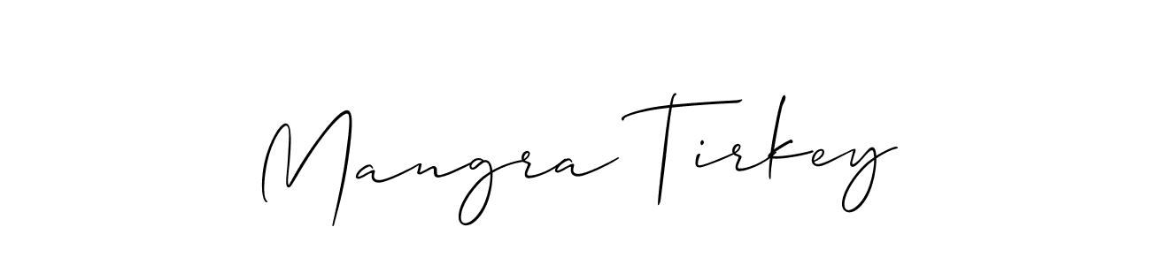Best and Professional Signature Style for Mangra Tirkey. Allison_Script Best Signature Style Collection. Mangra Tirkey signature style 2 images and pictures png