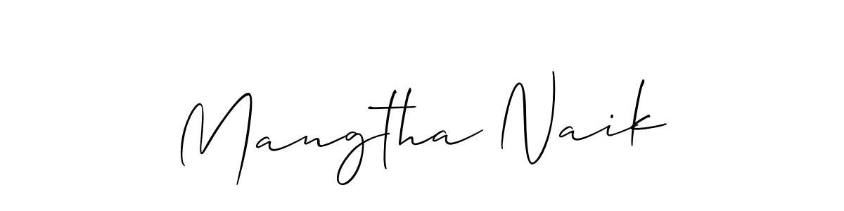 Make a short Mangtha Naik signature style. Manage your documents anywhere anytime using Allison_Script. Create and add eSignatures, submit forms, share and send files easily. Mangtha Naik signature style 2 images and pictures png