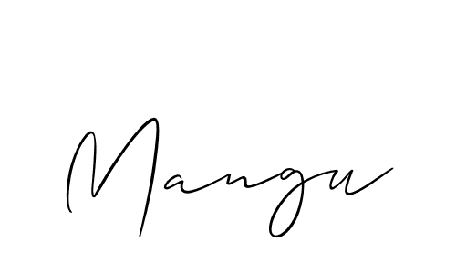 You should practise on your own different ways (Allison_Script) to write your name (Mangu) in signature. don't let someone else do it for you. Mangu signature style 2 images and pictures png