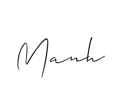 Also we have Manh name is the best signature style. Create professional handwritten signature collection using Allison_Script autograph style. Manh signature style 2 images and pictures png