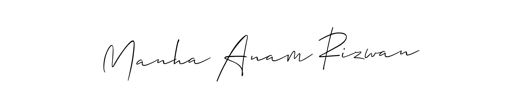 Best and Professional Signature Style for Manha Anam Rizwan. Allison_Script Best Signature Style Collection. Manha Anam Rizwan signature style 2 images and pictures png