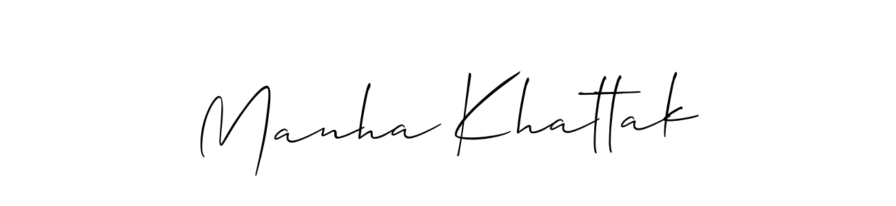 Once you've used our free online signature maker to create your best signature Allison_Script style, it's time to enjoy all of the benefits that Manha Khattak name signing documents. Manha Khattak signature style 2 images and pictures png