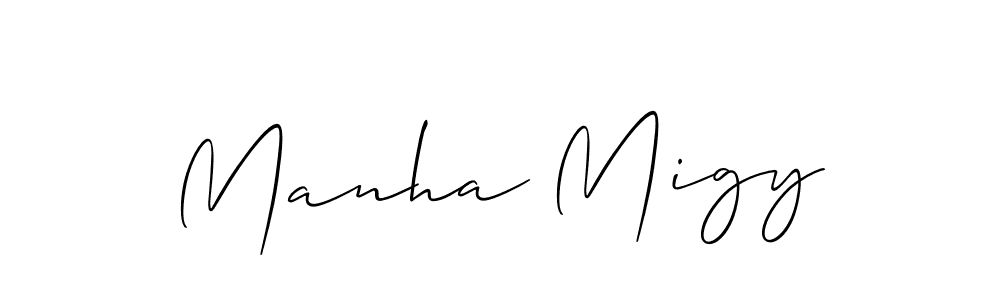 Make a beautiful signature design for name Manha Migy. Use this online signature maker to create a handwritten signature for free. Manha Migy signature style 2 images and pictures png