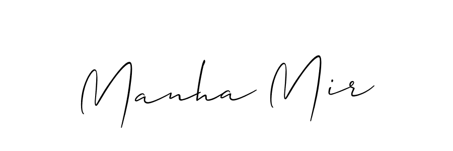 Also You can easily find your signature by using the search form. We will create Manha Mir name handwritten signature images for you free of cost using Allison_Script sign style. Manha Mir signature style 2 images and pictures png
