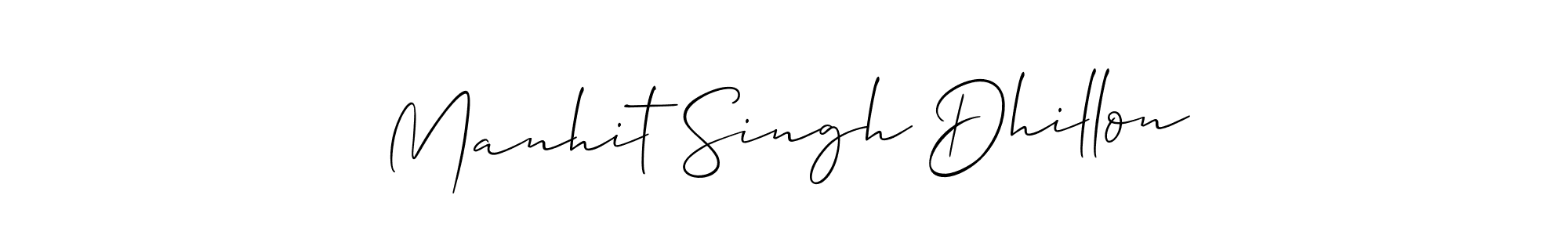 How to make Manhit Singh Dhillon signature? Allison_Script is a professional autograph style. Create handwritten signature for Manhit Singh Dhillon name. Manhit Singh Dhillon signature style 2 images and pictures png