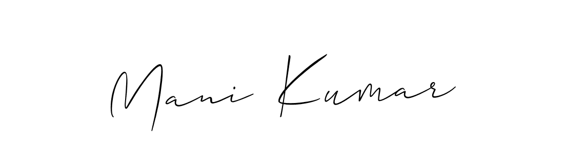 Once you've used our free online signature maker to create your best signature Allison_Script style, it's time to enjoy all of the benefits that Mani  Kumar name signing documents. Mani  Kumar signature style 2 images and pictures png