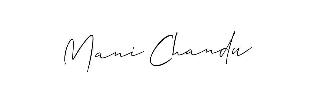 Mani Chandu stylish signature style. Best Handwritten Sign (Allison_Script) for my name. Handwritten Signature Collection Ideas for my name Mani Chandu. Mani Chandu signature style 2 images and pictures png