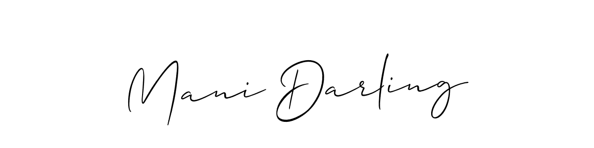How to Draw Mani Darling signature style? Allison_Script is a latest design signature styles for name Mani Darling. Mani Darling signature style 2 images and pictures png