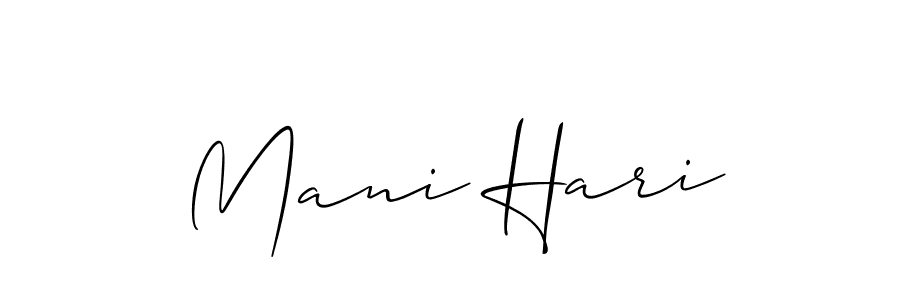 Once you've used our free online signature maker to create your best signature Allison_Script style, it's time to enjoy all of the benefits that Mani Hari name signing documents. Mani Hari signature style 2 images and pictures png