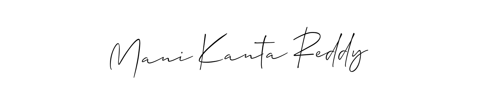 The best way (Allison_Script) to make a short signature is to pick only two or three words in your name. The name Mani Kanta Reddy include a total of six letters. For converting this name. Mani Kanta Reddy signature style 2 images and pictures png