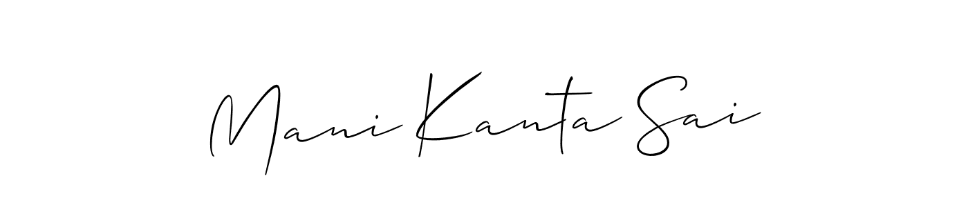 Design your own signature with our free online signature maker. With this signature software, you can create a handwritten (Allison_Script) signature for name Mani Kanta Sai. Mani Kanta Sai signature style 2 images and pictures png