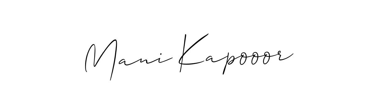 Once you've used our free online signature maker to create your best signature Allison_Script style, it's time to enjoy all of the benefits that Mani Kapooor name signing documents. Mani Kapooor signature style 2 images and pictures png