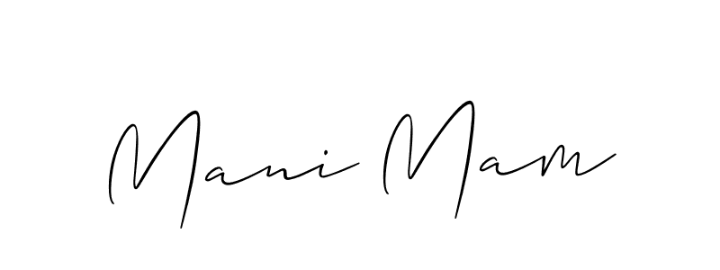 Make a beautiful signature design for name Mani Mam. Use this online signature maker to create a handwritten signature for free. Mani Mam signature style 2 images and pictures png