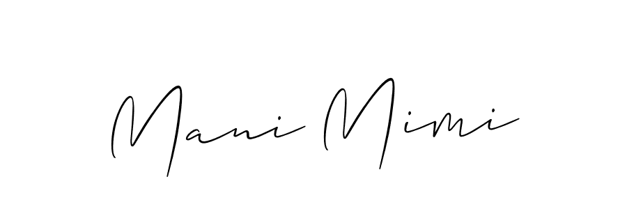 How to Draw Mani Mimi signature style? Allison_Script is a latest design signature styles for name Mani Mimi. Mani Mimi signature style 2 images and pictures png