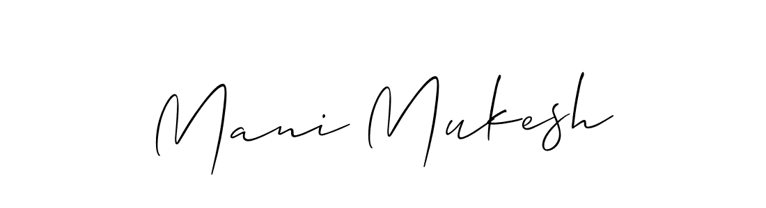 How to Draw Mani Mukesh signature style? Allison_Script is a latest design signature styles for name Mani Mukesh. Mani Mukesh signature style 2 images and pictures png