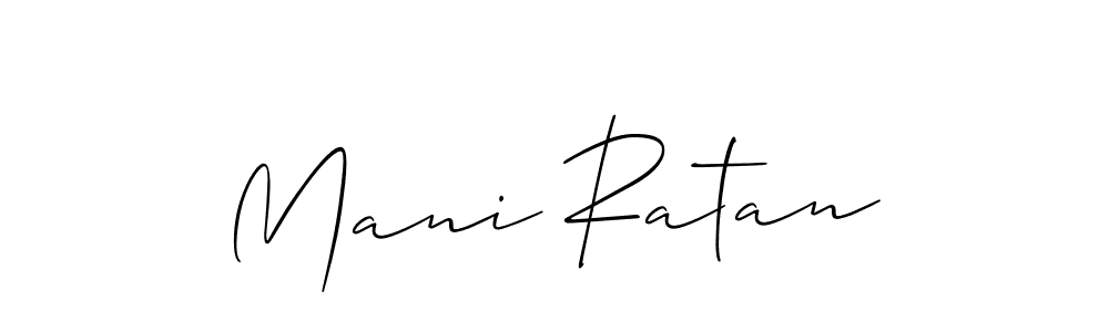 Also we have Mani Ratan name is the best signature style. Create professional handwritten signature collection using Allison_Script autograph style. Mani Ratan signature style 2 images and pictures png