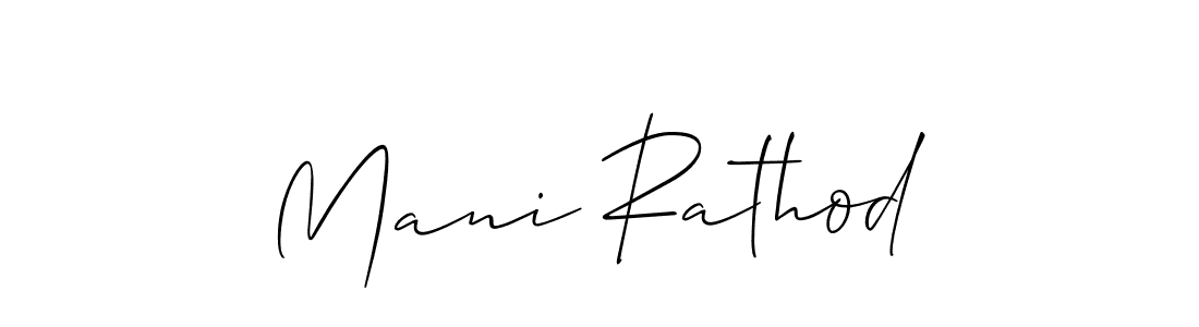 It looks lik you need a new signature style for name Mani Rathod. Design unique handwritten (Allison_Script) signature with our free signature maker in just a few clicks. Mani Rathod signature style 2 images and pictures png