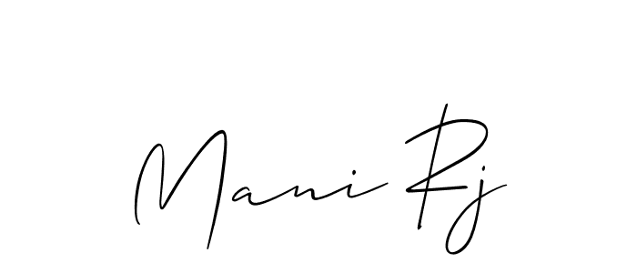 You can use this online signature creator to create a handwritten signature for the name Mani Rj. This is the best online autograph maker. Mani Rj signature style 2 images and pictures png