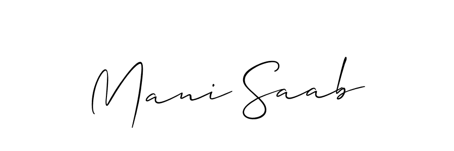 Make a beautiful signature design for name Mani Saab. Use this online signature maker to create a handwritten signature for free. Mani Saab signature style 2 images and pictures png