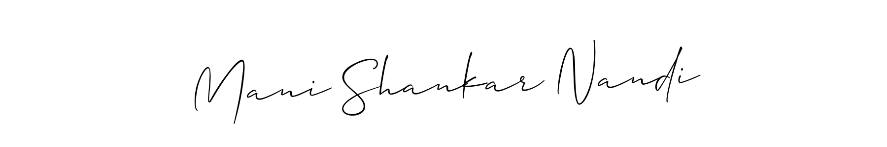 Similarly Allison_Script is the best handwritten signature design. Signature creator online .You can use it as an online autograph creator for name Mani Shankar Nandi. Mani Shankar Nandi signature style 2 images and pictures png