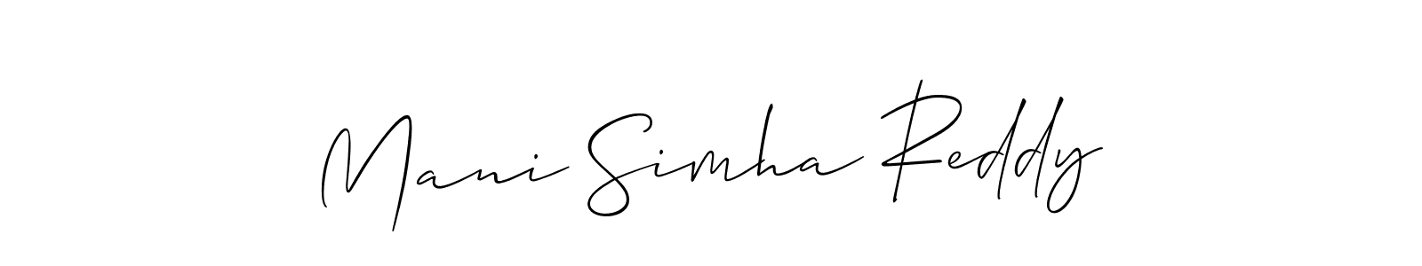 Check out images of Autograph of Mani Simha Reddy name. Actor Mani Simha Reddy Signature Style. Allison_Script is a professional sign style online. Mani Simha Reddy signature style 2 images and pictures png