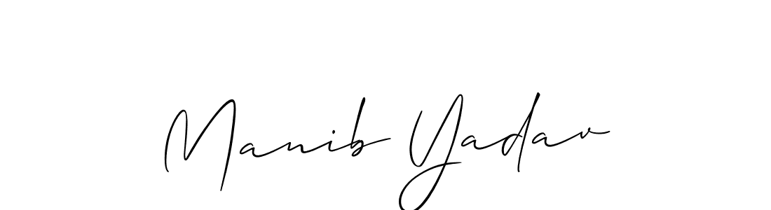 Best and Professional Signature Style for Manib Yadav. Allison_Script Best Signature Style Collection. Manib Yadav signature style 2 images and pictures png