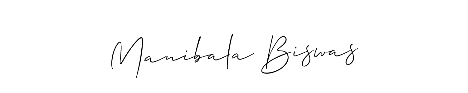if you are searching for the best signature style for your name Manibala Biswas. so please give up your signature search. here we have designed multiple signature styles  using Allison_Script. Manibala Biswas signature style 2 images and pictures png