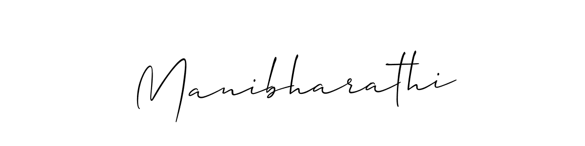 How to Draw Manibharathi signature style? Allison_Script is a latest design signature styles for name Manibharathi. Manibharathi signature style 2 images and pictures png