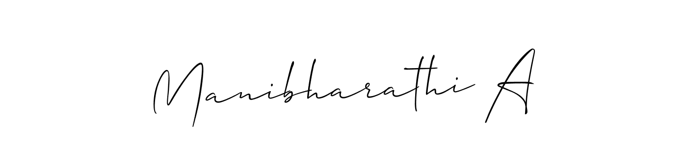 if you are searching for the best signature style for your name Manibharathi A. so please give up your signature search. here we have designed multiple signature styles  using Allison_Script. Manibharathi A signature style 2 images and pictures png