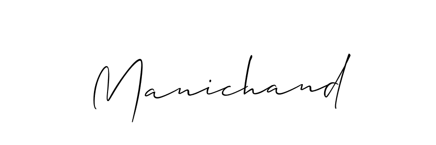 How to make Manichand name signature. Use Allison_Script style for creating short signs online. This is the latest handwritten sign. Manichand signature style 2 images and pictures png