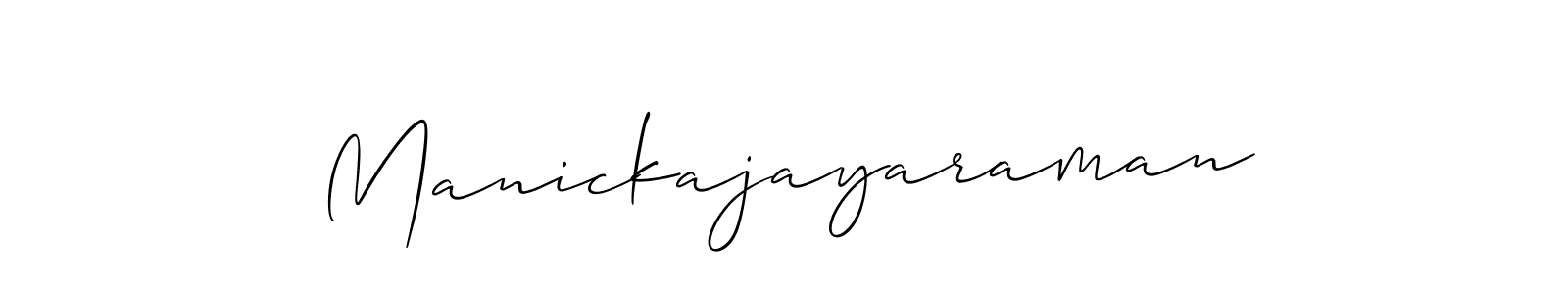 How to Draw Manickajayaraman signature style? Allison_Script is a latest design signature styles for name Manickajayaraman. Manickajayaraman signature style 2 images and pictures png