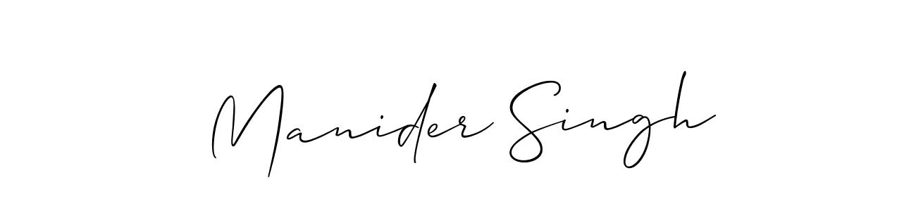 Once you've used our free online signature maker to create your best signature Allison_Script style, it's time to enjoy all of the benefits that Manider Singh name signing documents. Manider Singh signature style 2 images and pictures png