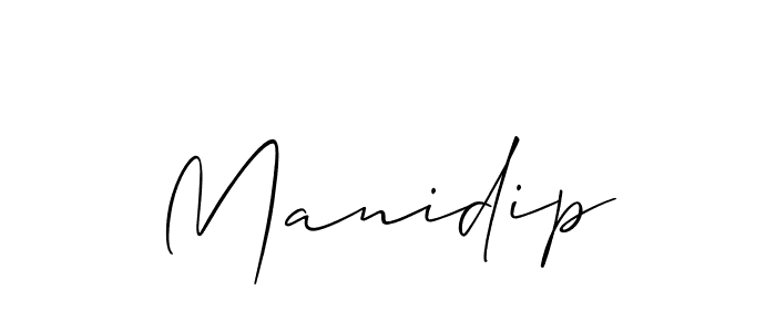 Manidip stylish signature style. Best Handwritten Sign (Allison_Script) for my name. Handwritten Signature Collection Ideas for my name Manidip. Manidip signature style 2 images and pictures png