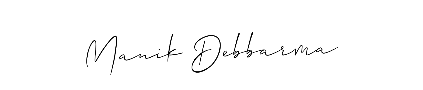 Make a short Manik Debbarma signature style. Manage your documents anywhere anytime using Allison_Script. Create and add eSignatures, submit forms, share and send files easily. Manik Debbarma signature style 2 images and pictures png