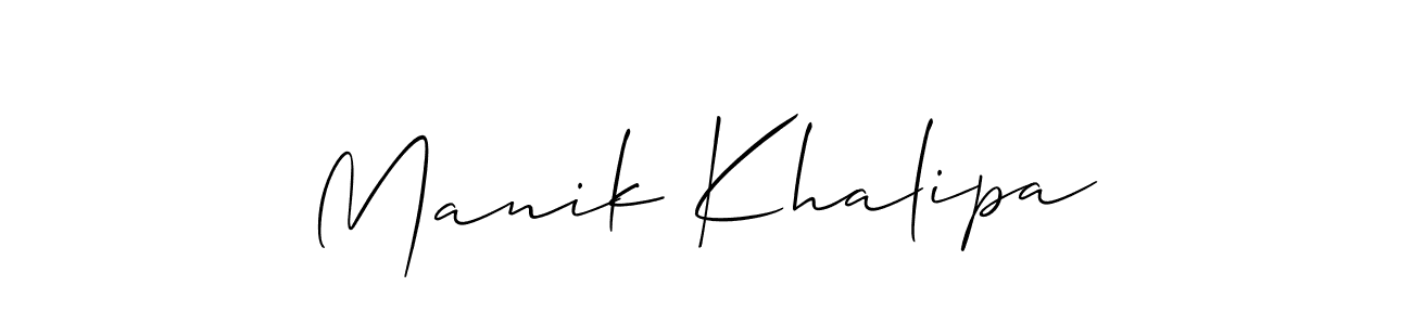 How to Draw Manik Khalipa signature style? Allison_Script is a latest design signature styles for name Manik Khalipa. Manik Khalipa signature style 2 images and pictures png