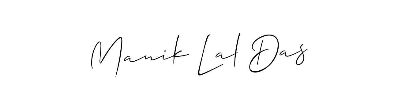 Also You can easily find your signature by using the search form. We will create Manik Lal Das name handwritten signature images for you free of cost using Allison_Script sign style. Manik Lal Das signature style 2 images and pictures png