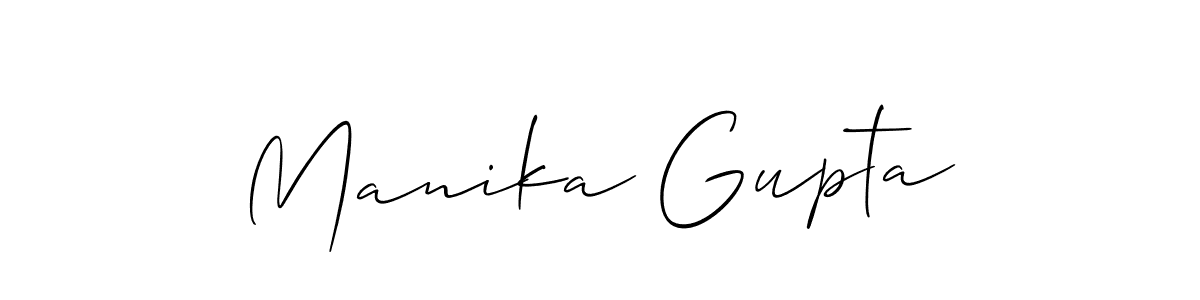 How to Draw Manika Gupta signature style? Allison_Script is a latest design signature styles for name Manika Gupta. Manika Gupta signature style 2 images and pictures png