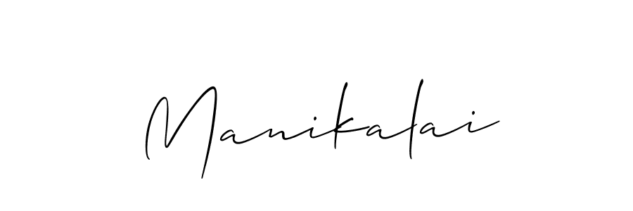 How to make Manikalai signature? Allison_Script is a professional autograph style. Create handwritten signature for Manikalai name. Manikalai signature style 2 images and pictures png