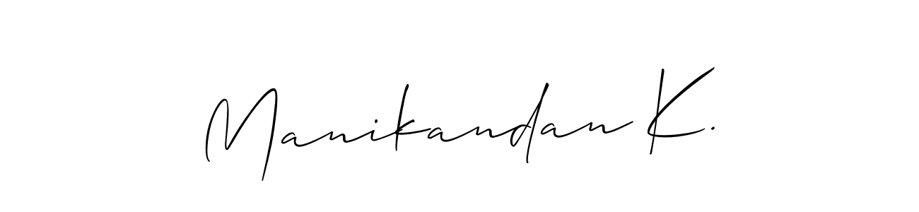 Manikandan K. stylish signature style. Best Handwritten Sign (Allison_Script) for my name. Handwritten Signature Collection Ideas for my name Manikandan K.. Manikandan K. signature style 2 images and pictures png