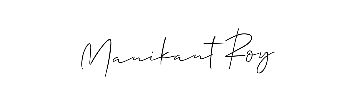if you are searching for the best signature style for your name Manikant Roy. so please give up your signature search. here we have designed multiple signature styles  using Allison_Script. Manikant Roy signature style 2 images and pictures png
