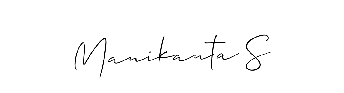 Best and Professional Signature Style for Manikanta S. Allison_Script Best Signature Style Collection. Manikanta S signature style 2 images and pictures png