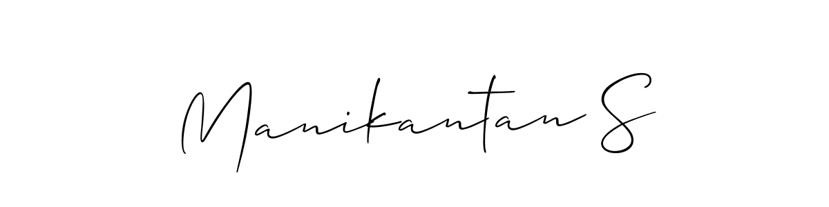 Similarly Allison_Script is the best handwritten signature design. Signature creator online .You can use it as an online autograph creator for name Manikantan S. Manikantan S signature style 2 images and pictures png
