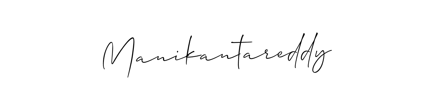 Use a signature maker to create a handwritten signature online. With this signature software, you can design (Allison_Script) your own signature for name Manikantareddy. Manikantareddy signature style 2 images and pictures png