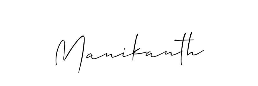 How to make Manikanth signature? Allison_Script is a professional autograph style. Create handwritten signature for Manikanth name. Manikanth signature style 2 images and pictures png